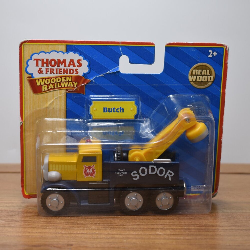 Sodor Butch Tow Truck - Thomas & Friends Wooden Railway Engine Train Tom…